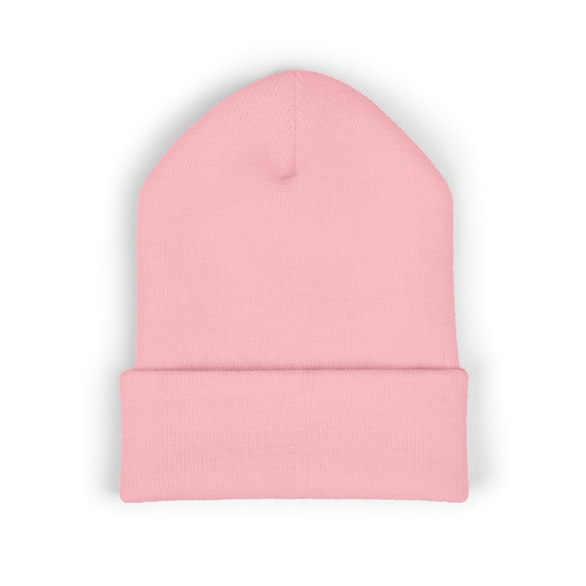 Embroidered "cül" Cuffed Beanie - Minimal Streetwear Knit Hat