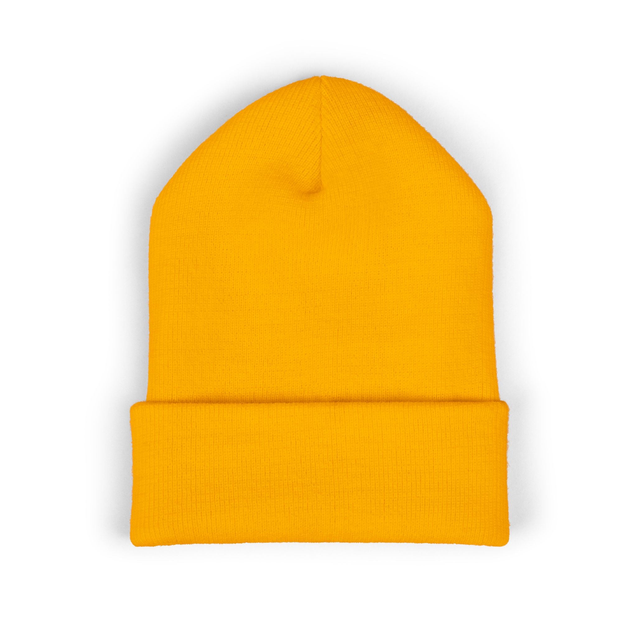 Embroidered "cül" Cuffed Beanie - Minimal Streetwear Knit Hat