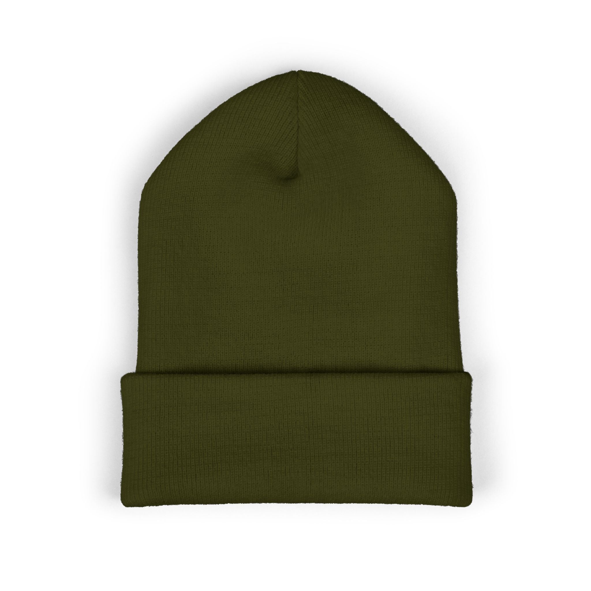 Embroidered "cül" Cuffed Beanie - Minimal Streetwear Knit Hat