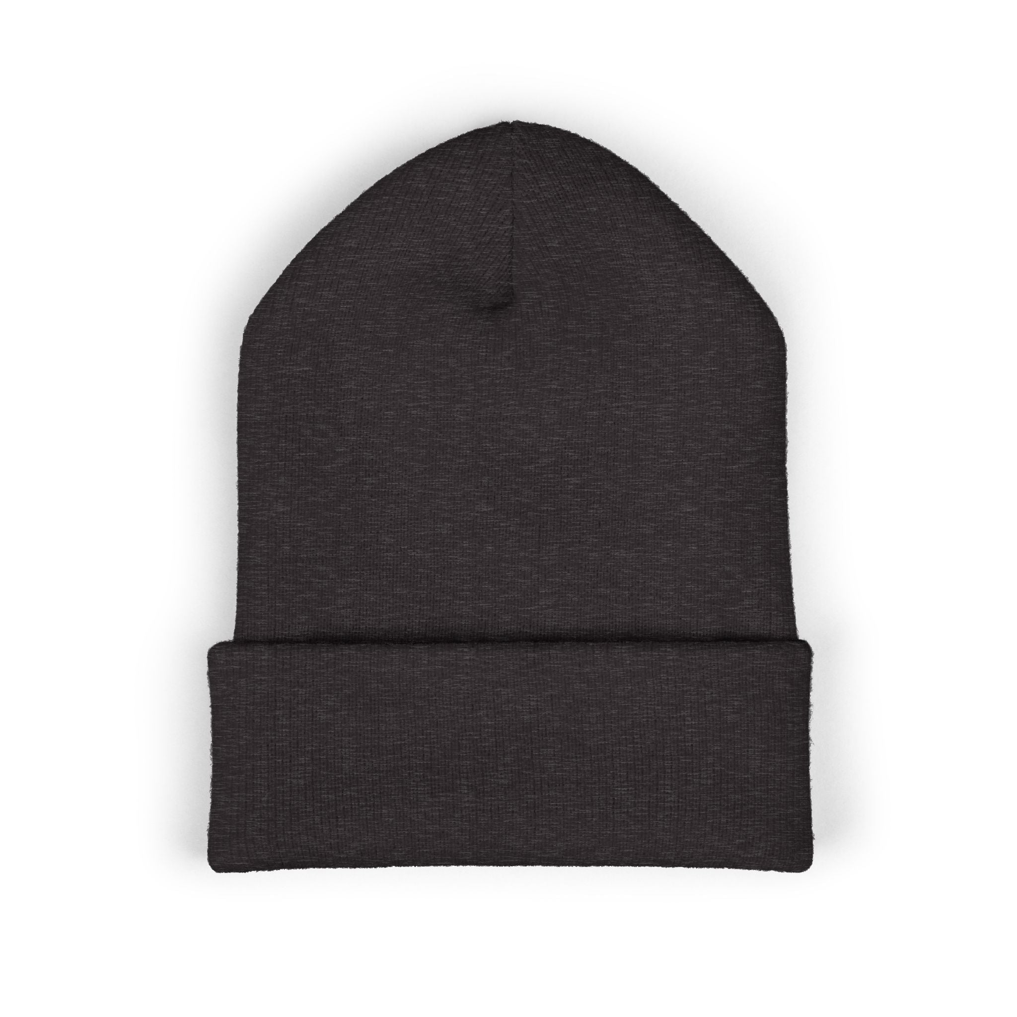 Embroidered "cül" Cuffed Beanie - Minimal Streetwear Knit Hat