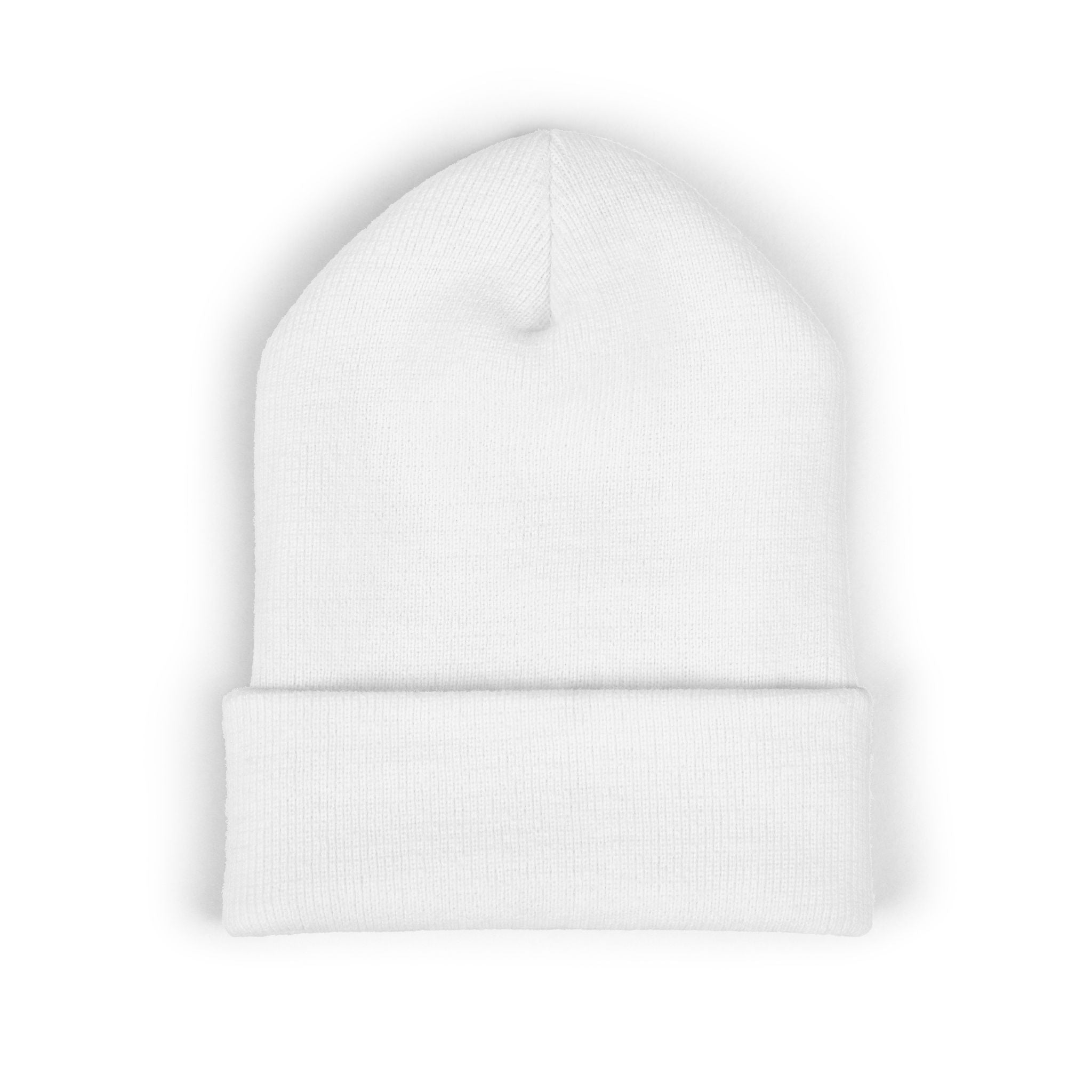 Embroidered "cül" Cuffed Beanie - Minimal Streetwear Knit Hat