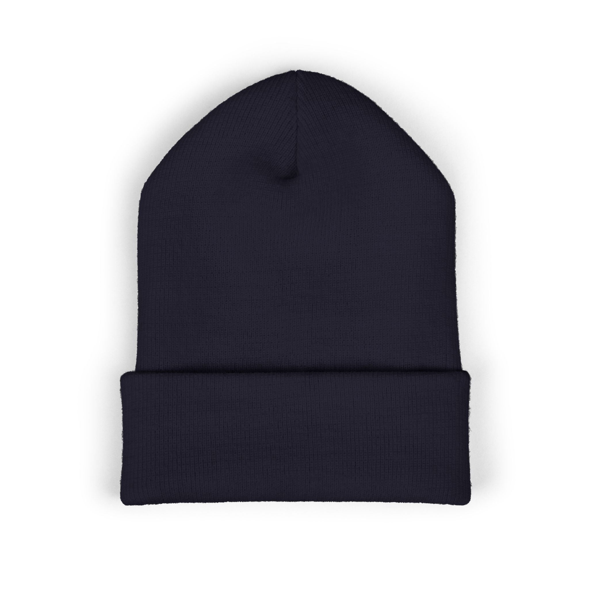 Embroidered "cül" Cuffed Beanie - Minimal Streetwear Knit Hat