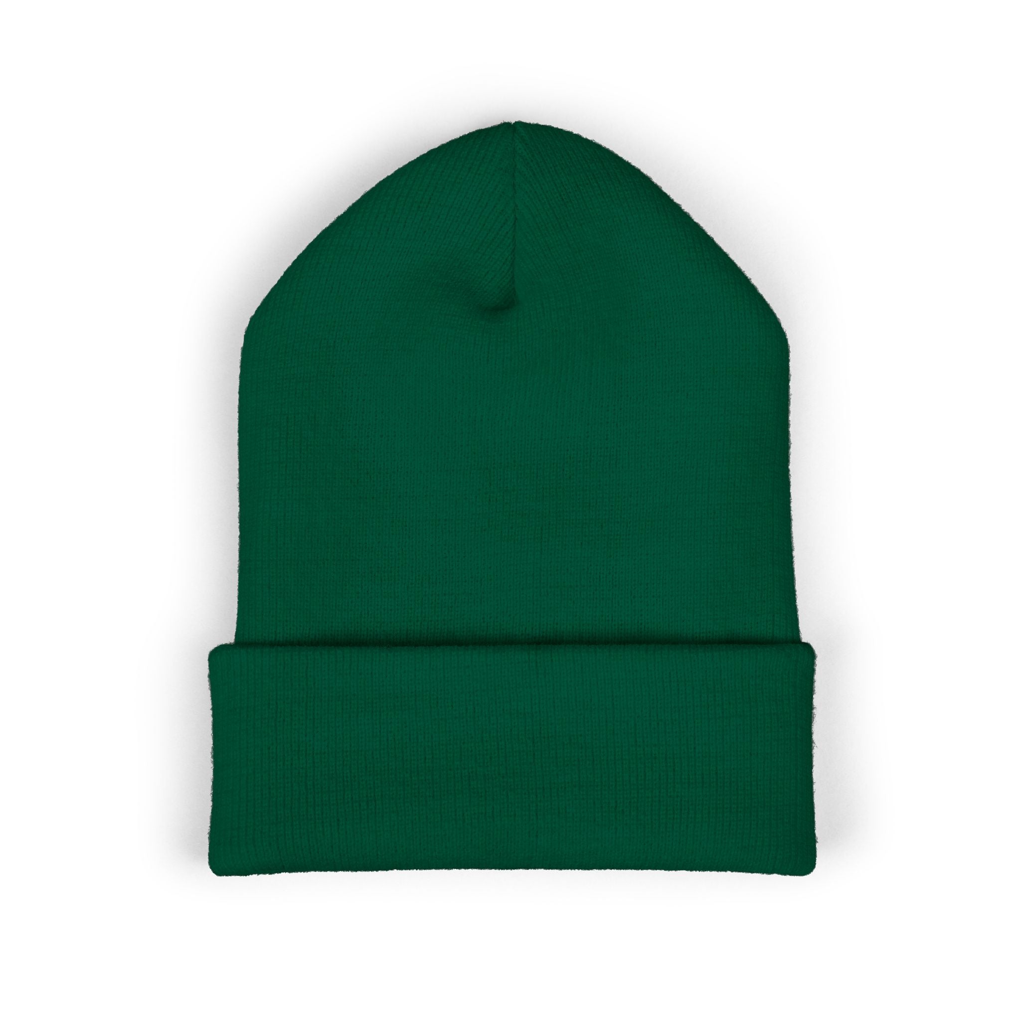 Embroidered "cül" Cuffed Beanie - Minimal Streetwear Knit Hat